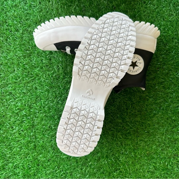 Converse Black and White High-Top Platforms - Picture 8 of 8